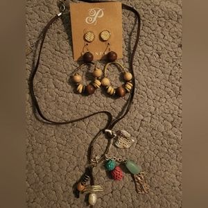 Necklace and earring